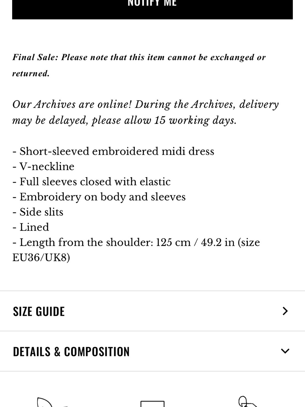 Sezane Osiris dress NWT - Picture 6 of 7